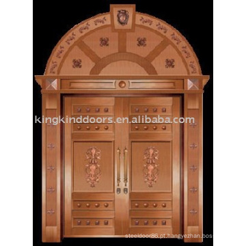 luxo cobre villa porta porta exterior duplo porta KK-706